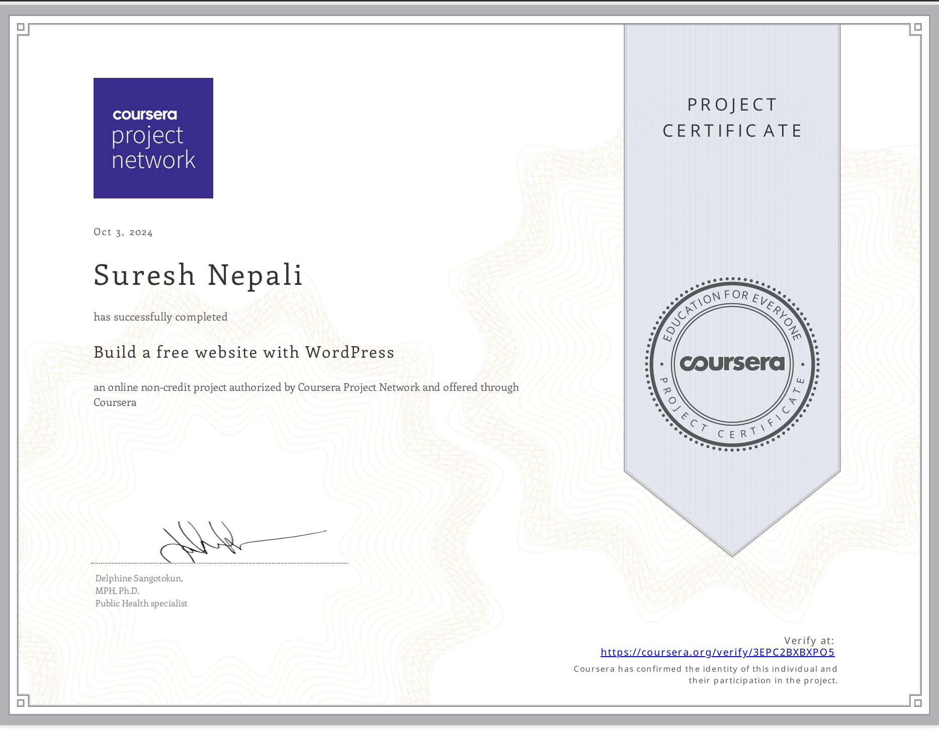 Certificate 14
