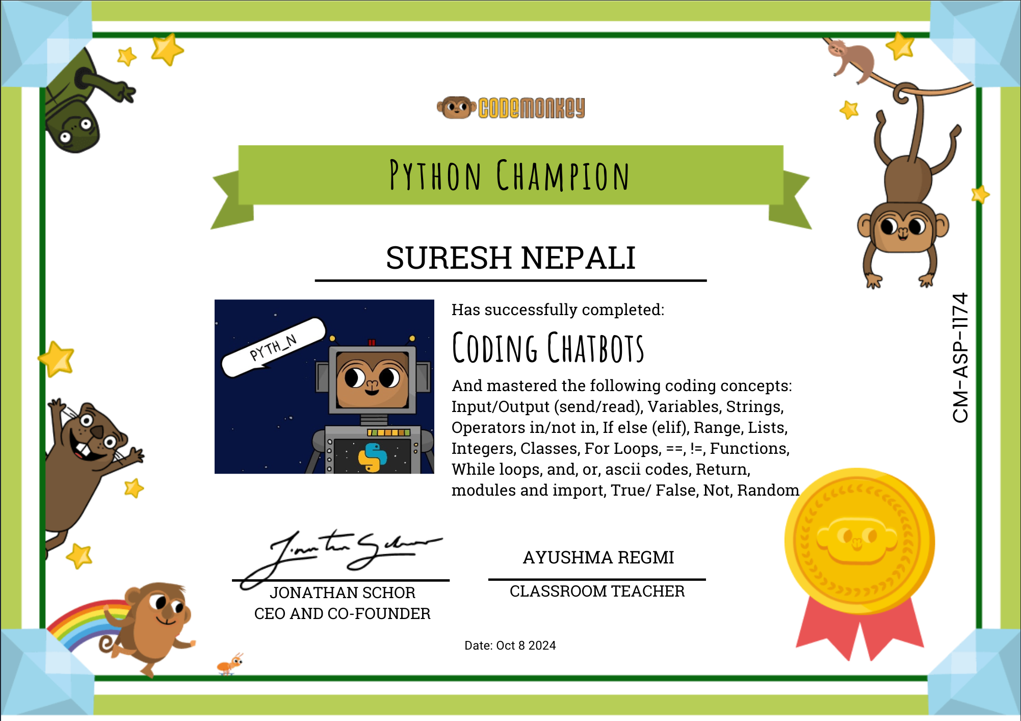 Certificate 9