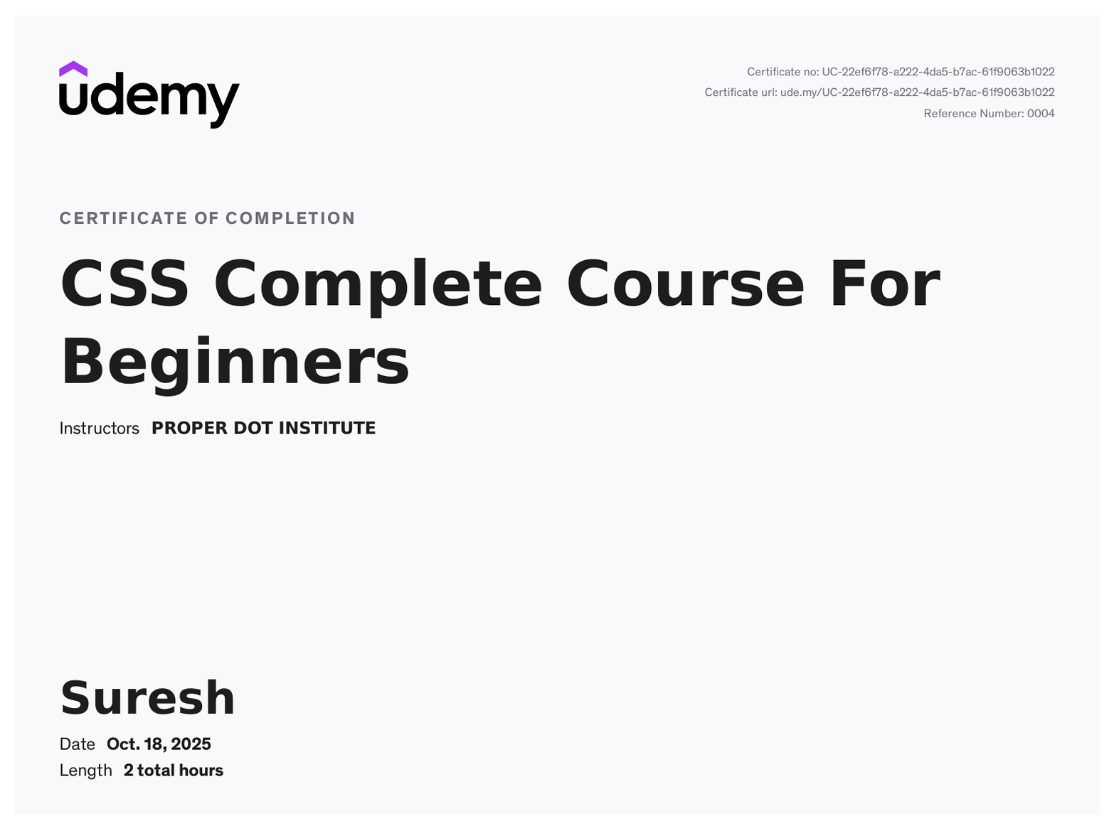 Certificate 2